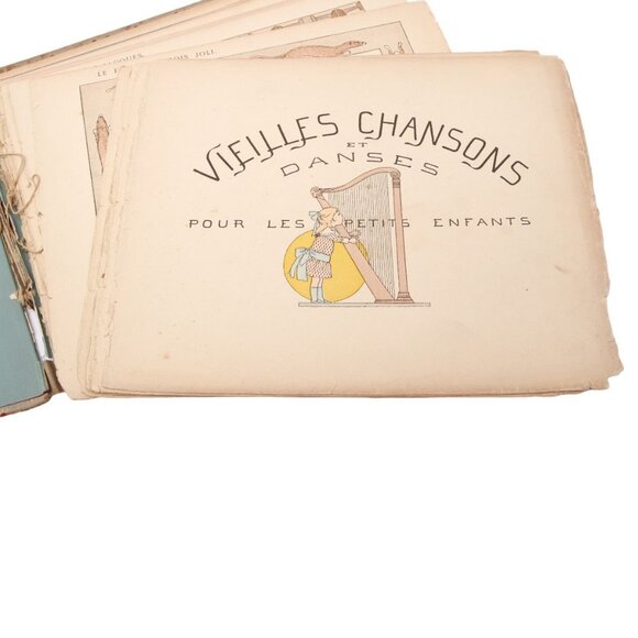 Vintage Children' Music Book 1931 Vieilles Chansons et Rondes Pour Les Petits En - Picture 7 of 14